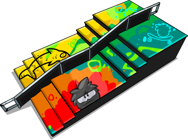 Graffiti Stair Ramp Sprite 002 - Graphic Design (640x477)