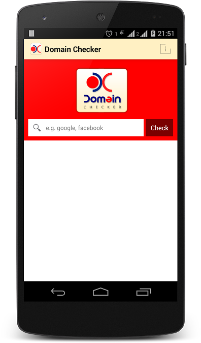 Domain Name Checker Screenshot 1 Domain Name Checker - Screenshot (473x800)