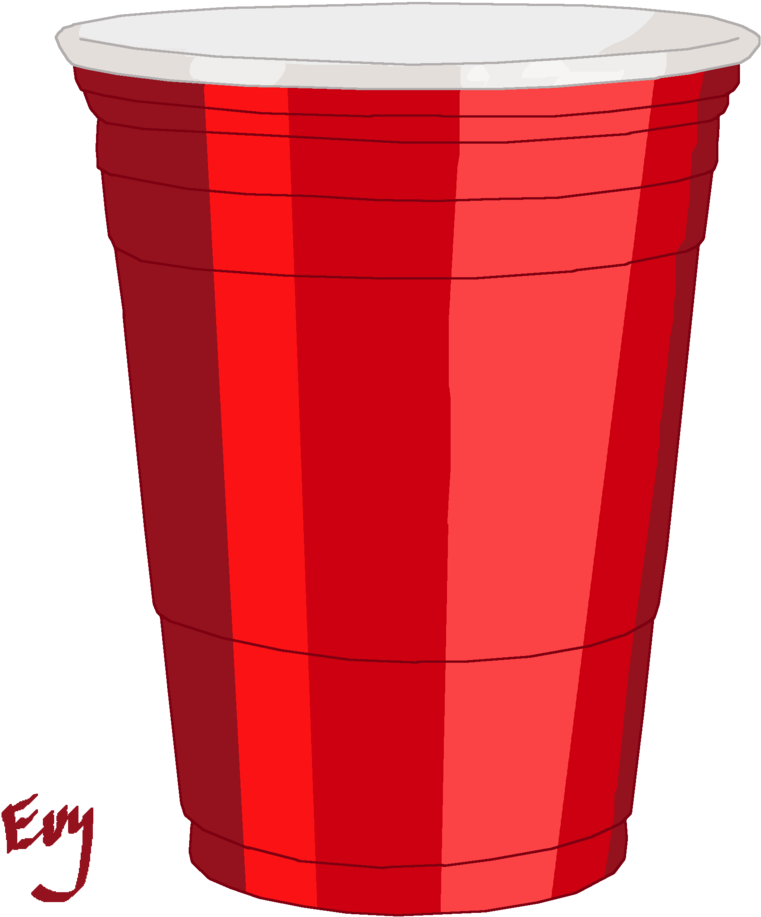 Red Cup By Serenevy On Deviantart - Plastic (900x1103)