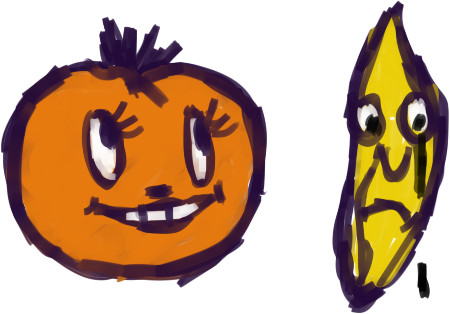 Salmiakki Drew Me Second-hand Fan Art Of The Tomato - Jack-o'-lantern (450x314)