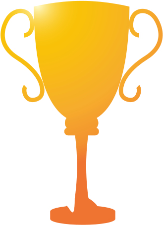 Golden Trophy Sport Award - Cup Trophy Clip Art Vector (550x550)