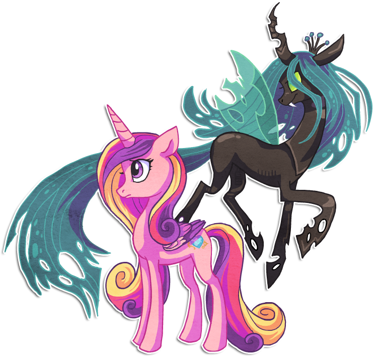 My Little Pony - Mlp Cadence Vs Chrysalis (763x727)