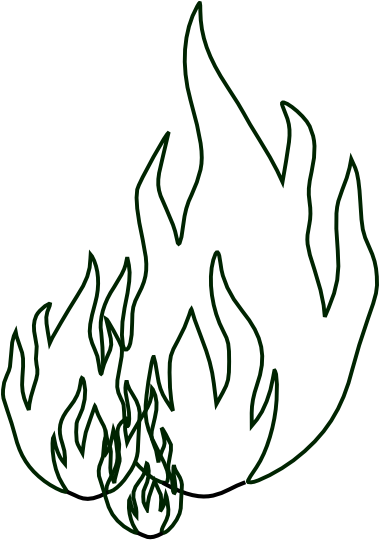 Flame Outlines Clip Art At Clker - Flame Outlines Clip Art At Clker (378x593)