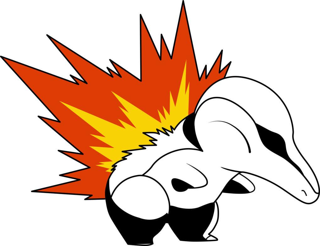 Pokemon Vector - Noir Outline - - Pokemon Cyndaquil (1019x783)