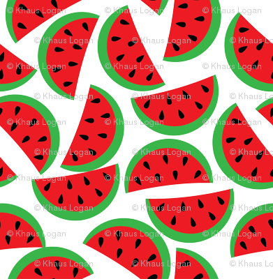 Summer Watermelon Pattern - Watermelon Background (391x400)