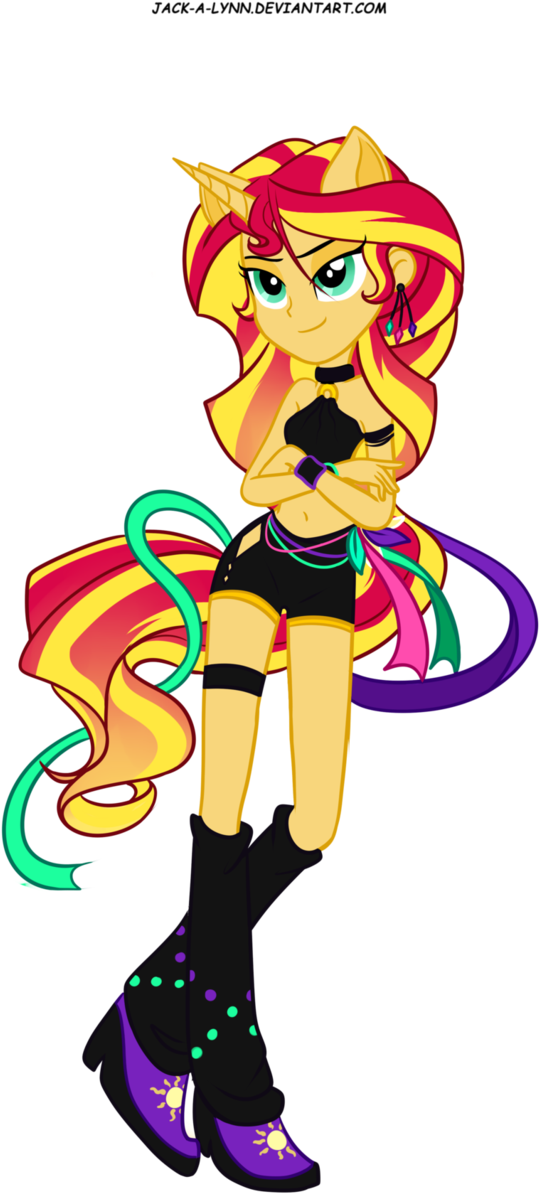 Bad Girl Sunset By Jacky-bunny - Sunset Shimmer Bad Girl (640x1247)