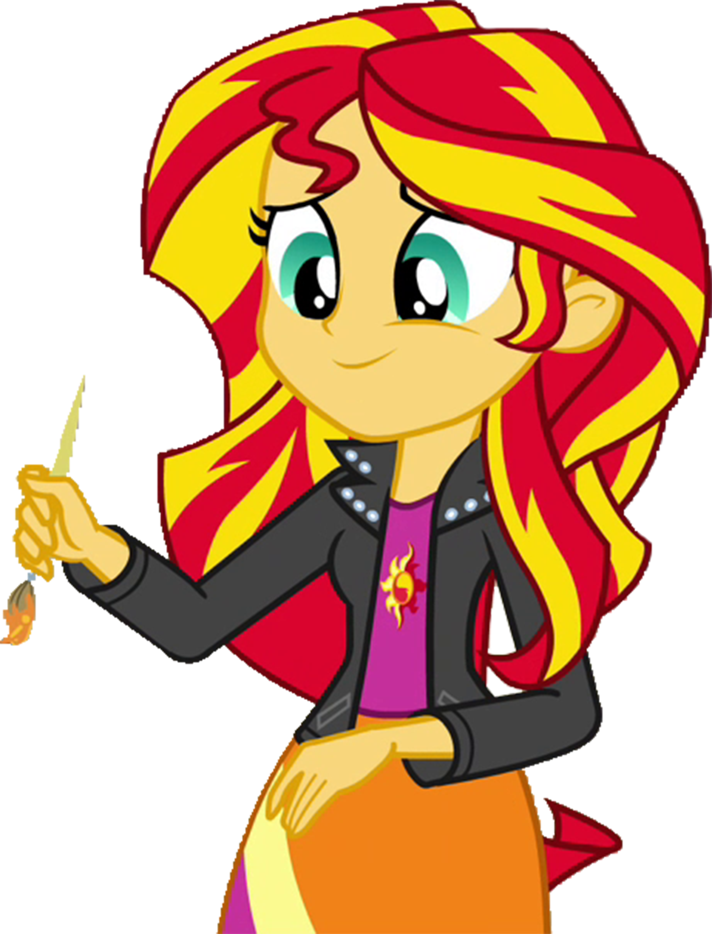 Mlpeg Rainbow Rocks Sunset Shimmer Vector By - Mlp Shimmer And Shine (2305x3025)