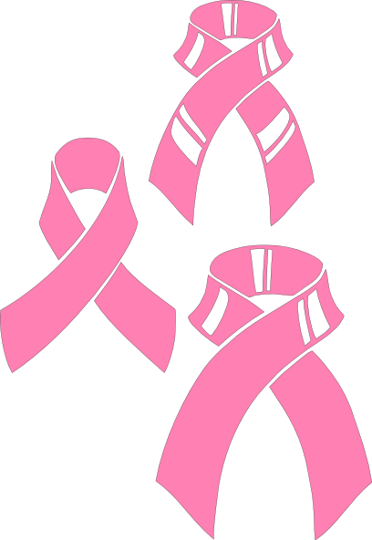 Pink Ribbons Clip Art At Clker Com Vector Clip Art - Free Pink Ribbon Vector (408x592)