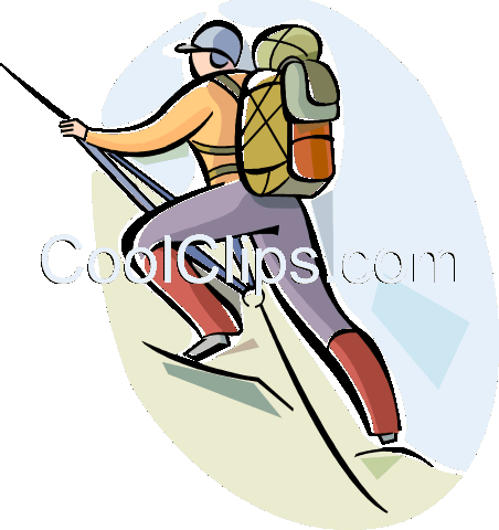 Rock And Mountain Climbing Royalty Free Vector Clip - Clip Art (452x480)