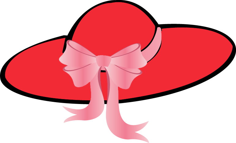 Red Hat Ladies Clip Art - Red Hat Clip Art (772x469)