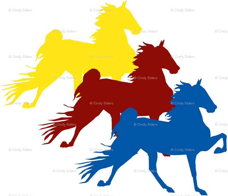 Racking Horse Silhouette (787x674)