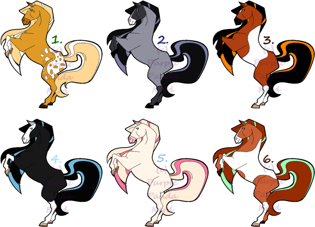{set Price} Horseland Adoptables ~ Closed ~ By Purplepandanerd - Cartoon (1049x762)