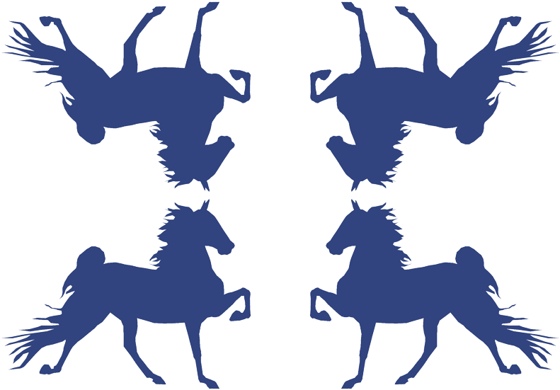 Racking Horse Silhouette (800x560)