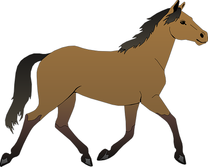 Horse Brown Stallion Purebred Mare Equine - Horse Clipart (423x340)