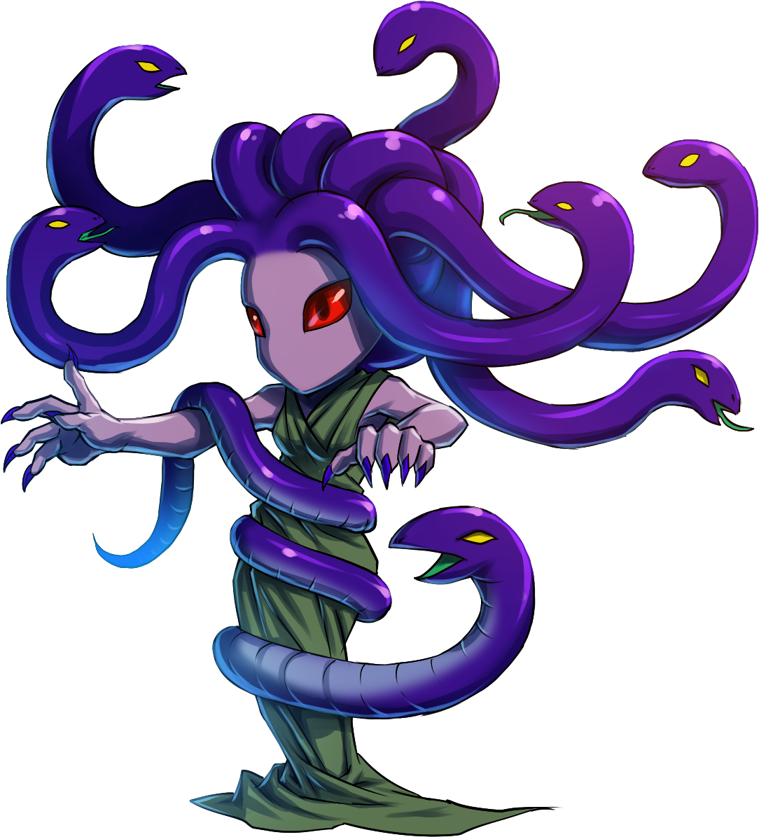 Medusa I - Brave Frontier Medusa (1300x1280)