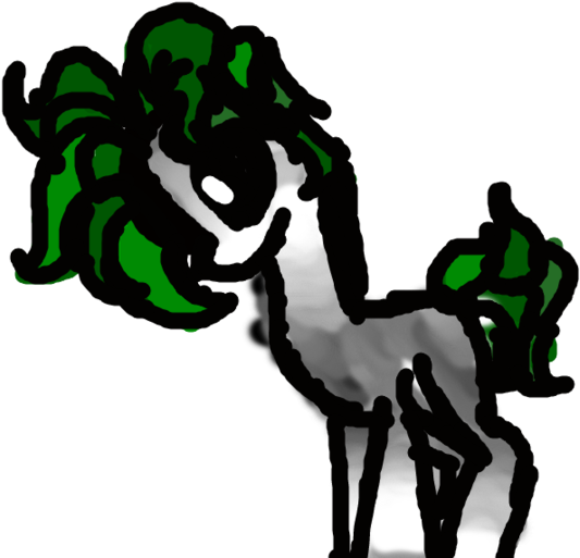 Medusa Pony By Cornpeeps - Illustration (1363x585)