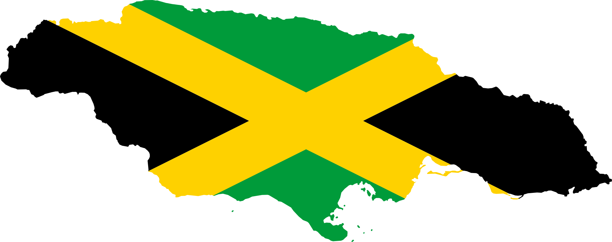 Raised - Jamaican Map And Flag (2000x793)