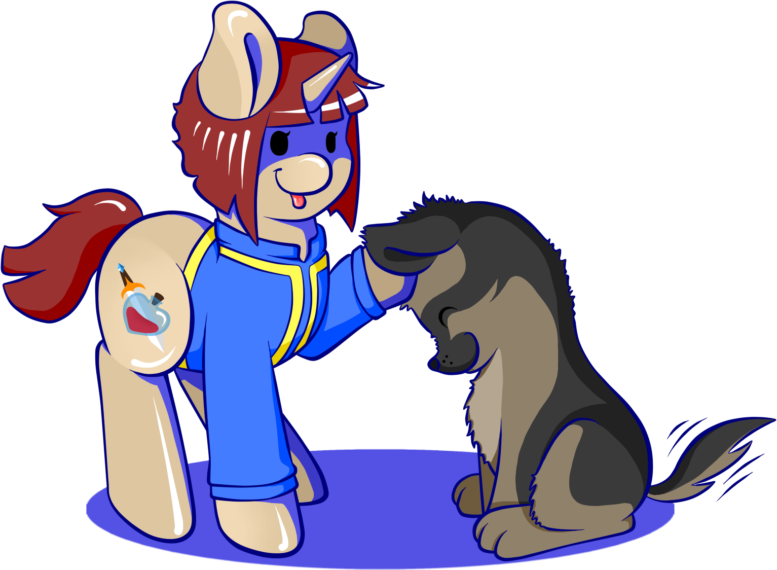 Lucky-jacky, Companions, Cute, Dog, Dogmeat, Fallout, - Fallout Dogmeat Cute Art (1629x1221)