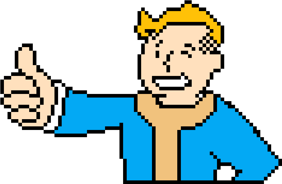 Fallout4 - Fallout 4 Perler Beads (1200x1200)