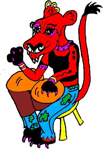Hi Folks Meet The Zodiacs Part 2 - Bongo Drum (400x550)