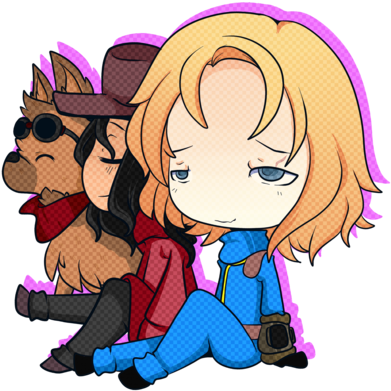 Companions By Chibi-kylie - Cartoon (600x600)