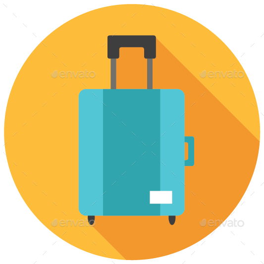 Image Set/png/128x128 Px/suitcase Icon - Suitcase Icon Flat Png (533x533)