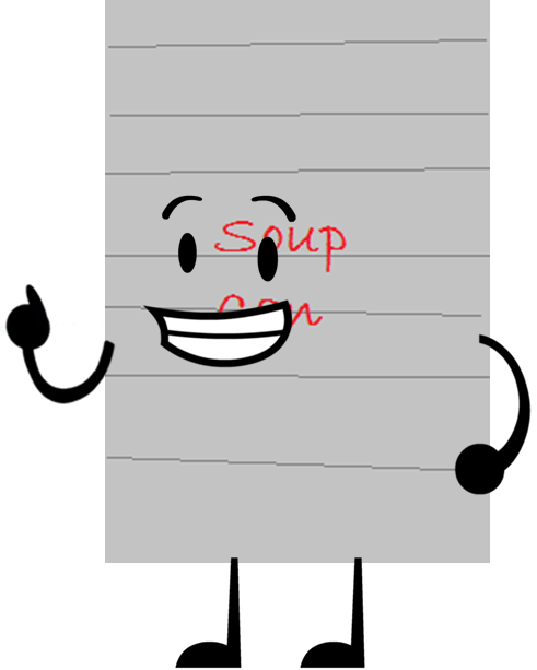 Soup Can Pose - Bfdi Soup Can (491x613)