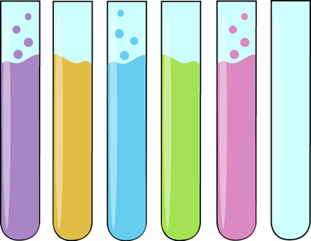 School Test Tubes Clipart - Science Tubes Clip Art (450x348)