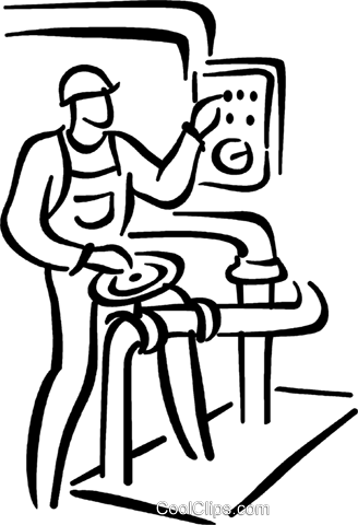 Factory Worker Royalty Free Vector Clip Art Illustration - Factory Workers Clip Art (328x480)