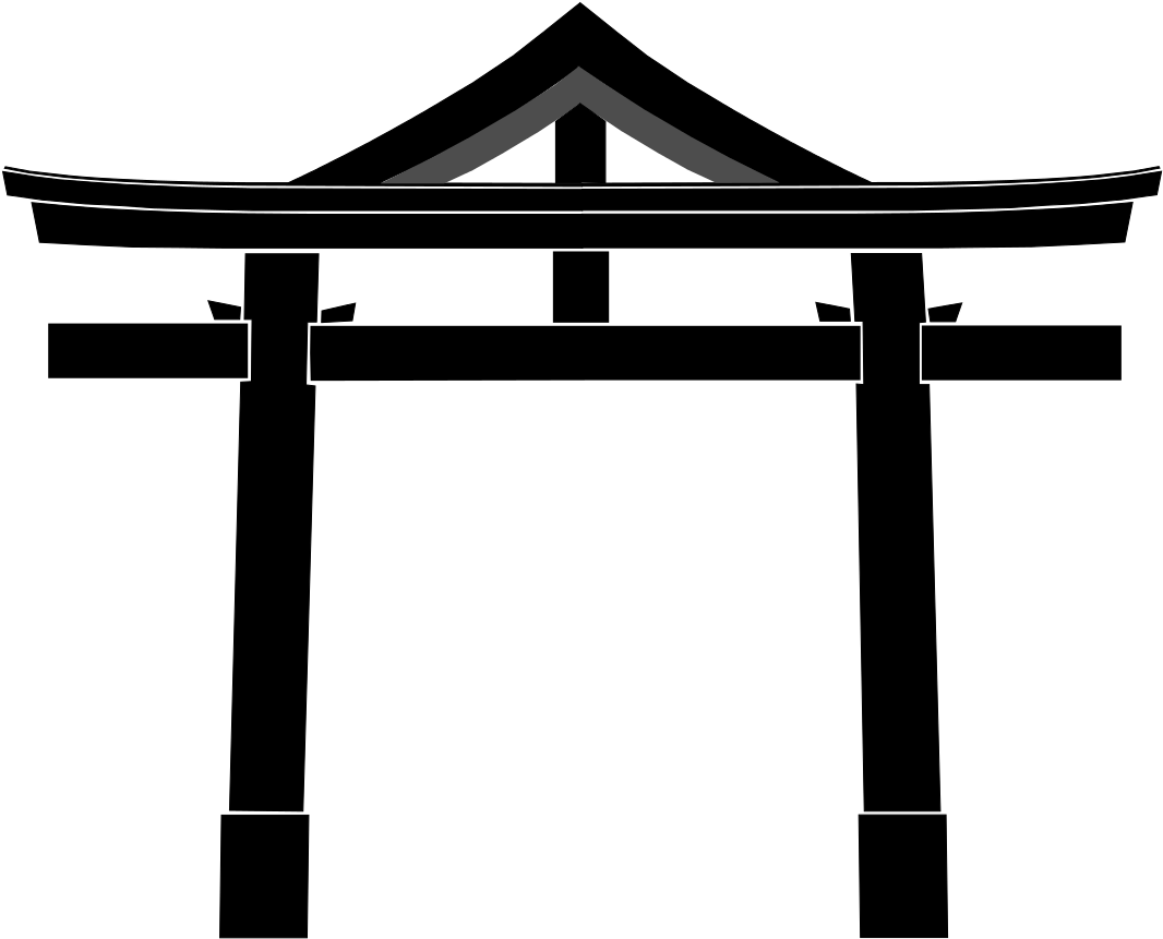 The Sannō Torii Is Myōjin Torii With A Gable Over The - Japanese Temple Gate (1113x899)