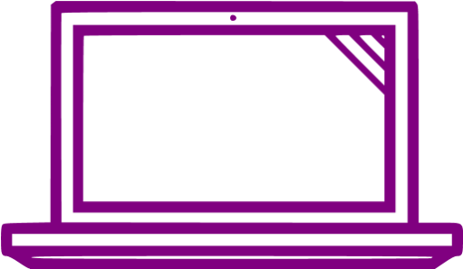 Laptop Clipart Purple - Purple Laptop Png (512x512)