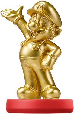 Mario Gold Amiibo - Mario Amiibo Gold Edition (500x537)