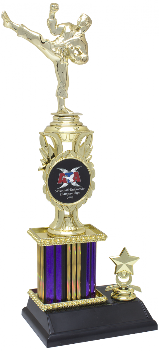 14 Inch Column Or Insert Holder & Trim Figure Trophy - Trophy (543x1200)