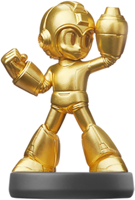 Gold Edition Amiibo Figure - Mega Man Legacy Collection Collector's Edition (336x400)