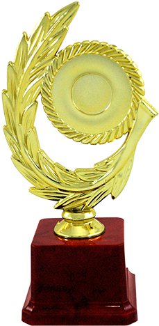 Bt-518c Gold Plated Fiber Trophies - Gold (253x500)