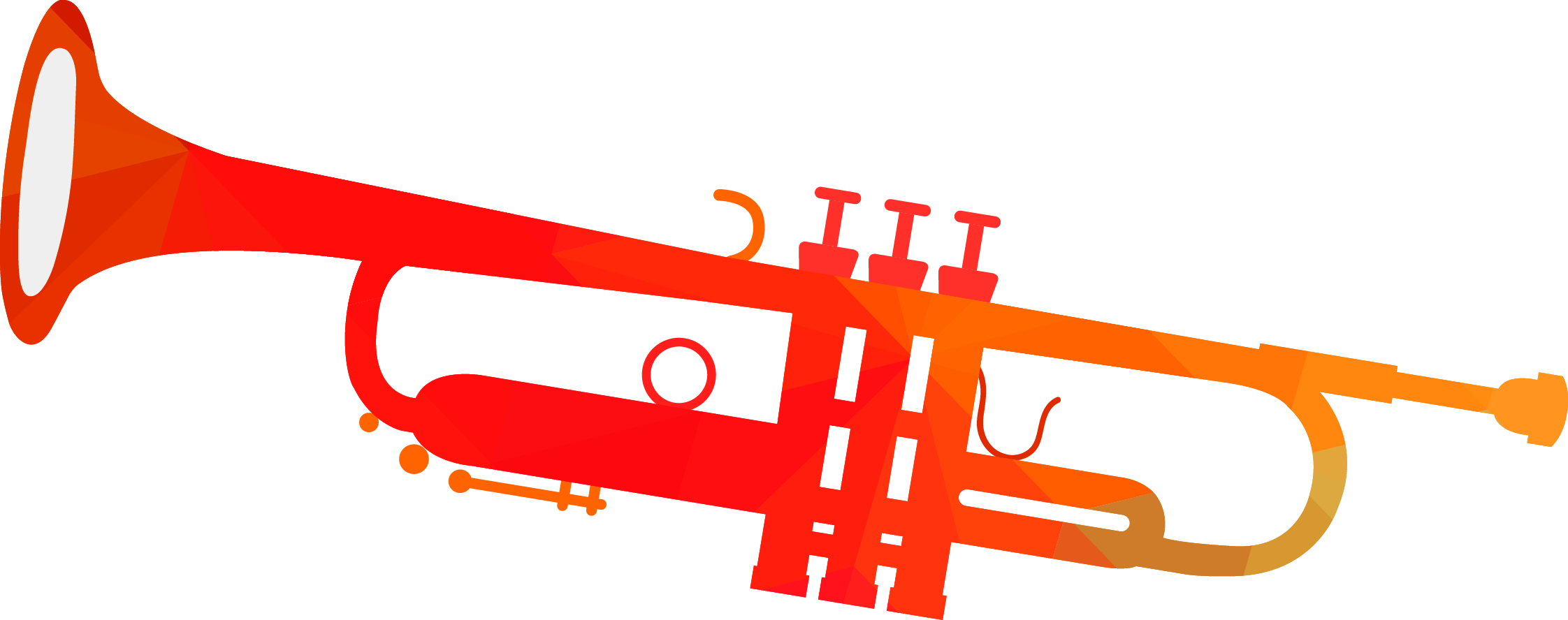 Japan Summer Sonic Festival Midi Music Festival - Vector Transparent Background Trumpet Png (2244x888)