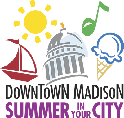 Summer In Your City - Downtown Madison Logo (400x380)