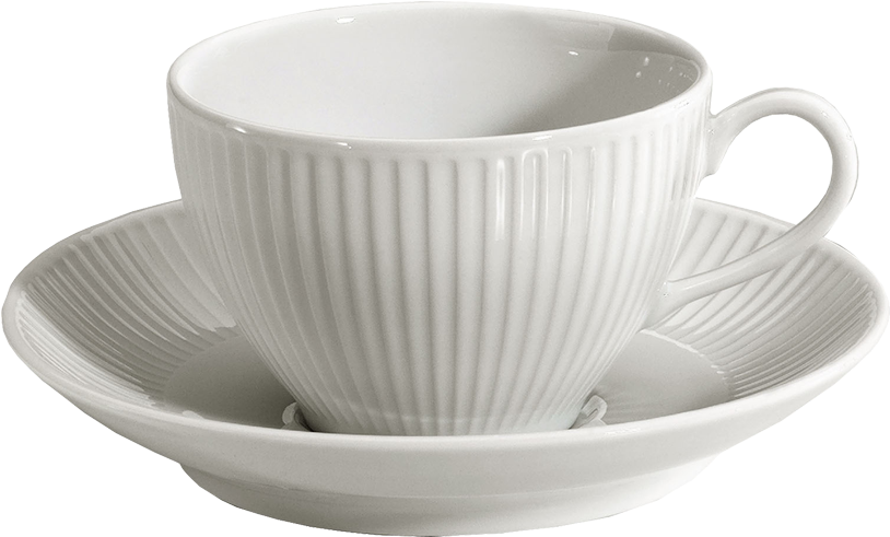Coffee And Tea Cups With Hearts Digital Clip Art Clipart - Pillivuyt Plisse - Breakfast Saucer 16cm Saucer Porcelain (922x1024)