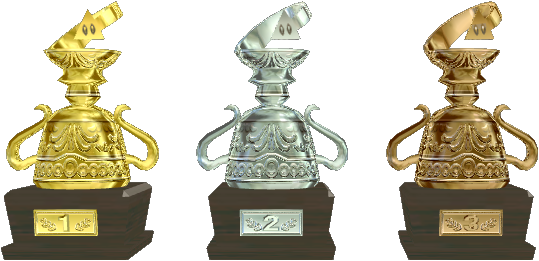 Trophys - Mario Kart Gold Trophy (539x261)