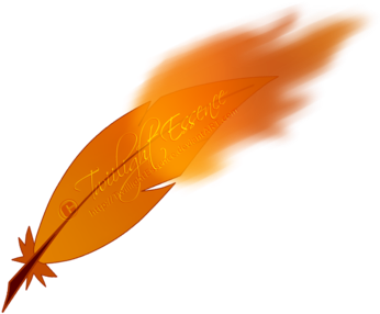 Flaming Feather Cutie Mark *closed* By Shiiazu - Mlp Cutie Mark Feather (400x371)