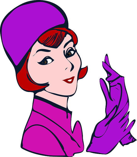 Female, Woman, Fashion, Hat, Flight, Gloves - Lady Clip Art (557x640)