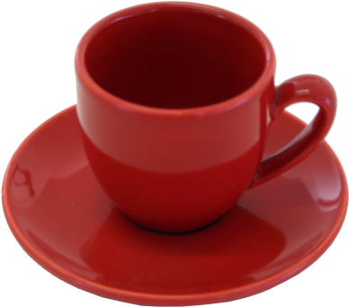 Xícara Para Chá Faiança Vermelho - Xícara Vermelha Png (480x480)