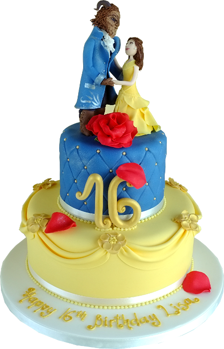 Beauty And The Beast Birthday Cake Mallow Limerick - Limerick (450x700)