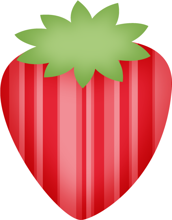Say Hello - Strawberry Clipart (604x773)