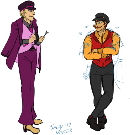 Glanni And Ipro In Their Disguises In Fic “your Good - Cartoon (500x552)