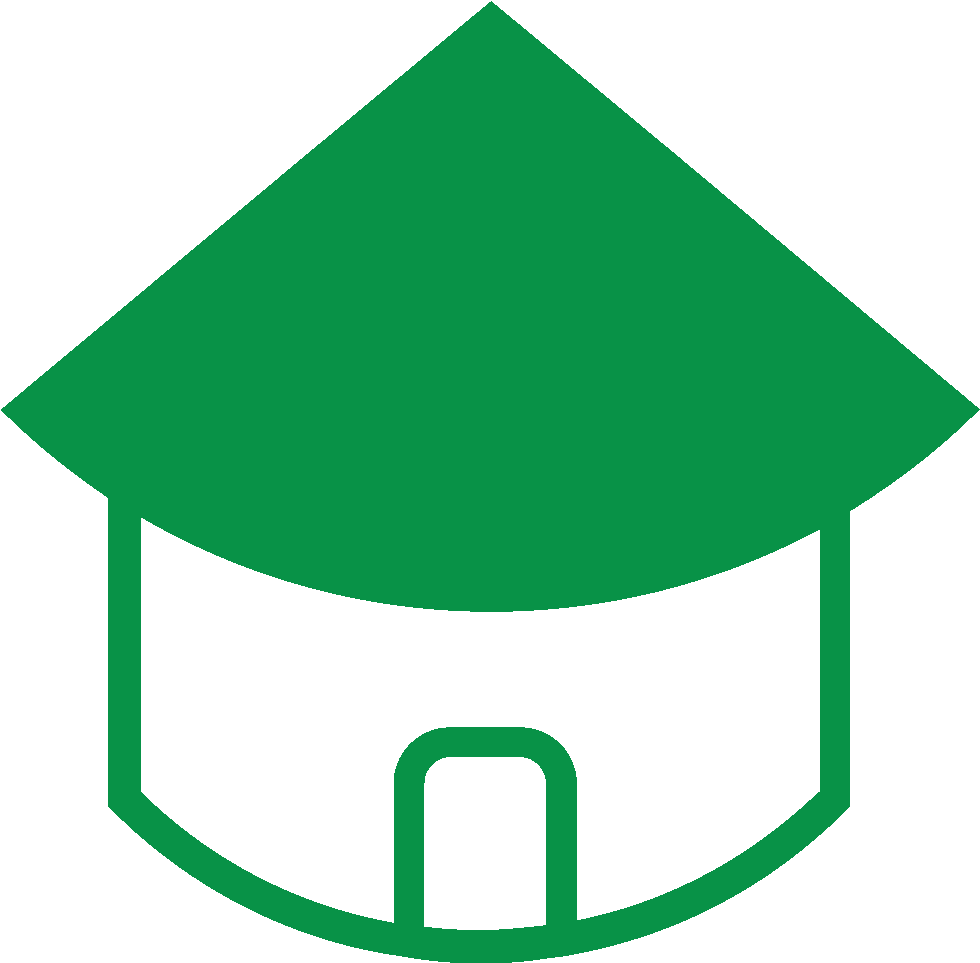 Our Two Community Leadership Centres And Village-based - African Hut Clipart (1200x1200)