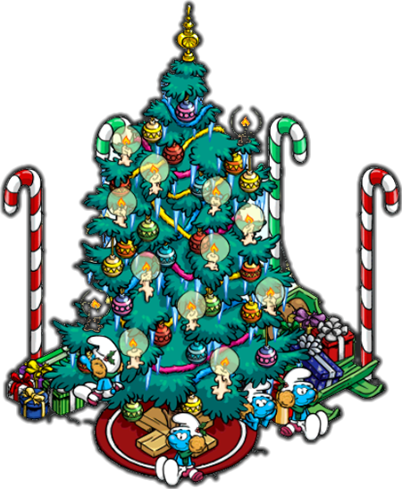 Wonder Festive Tree - Smurfs Village Festive Tree (450x547)