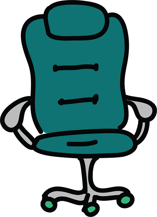 Office & Desk Chairs Animation Cartoon - Cartoon Chair Office (512x708)