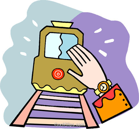 Looking At The Time Waiting For The Train Royalty Free - Looking At The Time Waiting For The Train Royalty Free (480x447)