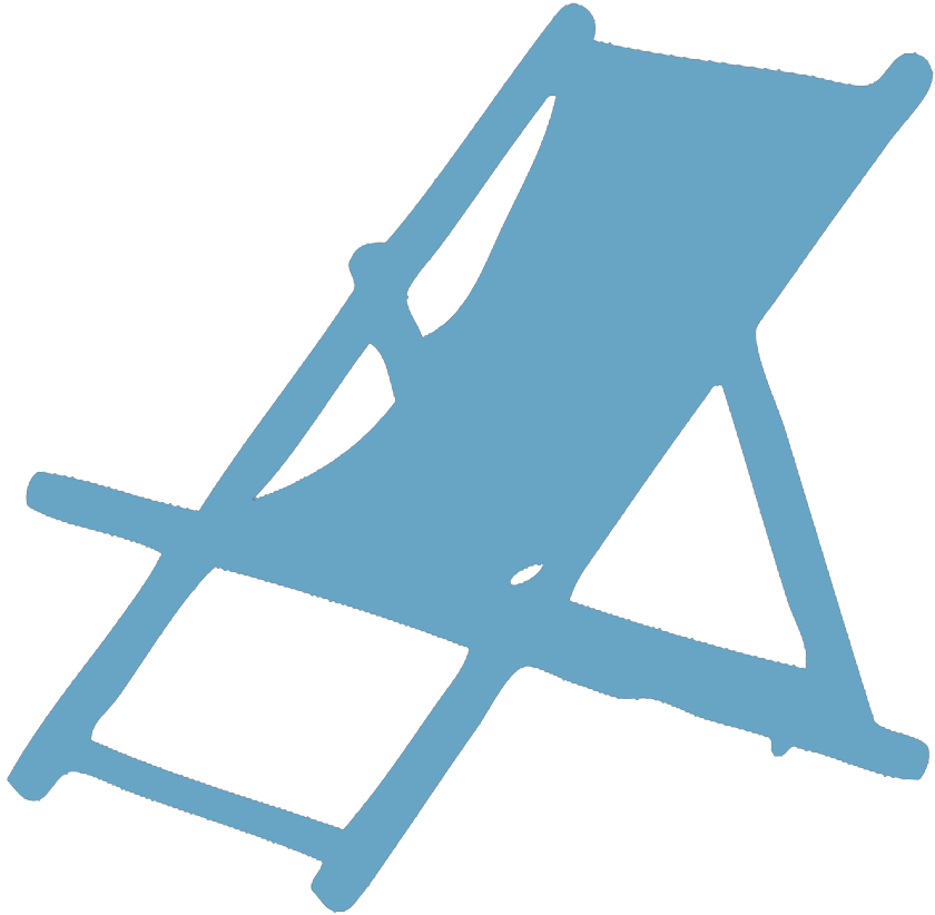 Beach Chair, Chair, Seat, Vacation Icon - Deck Chair Silhouette (886x859)